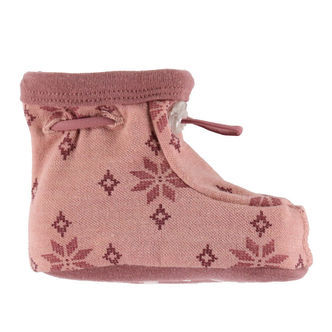 Joha Futter - 2-Lags - Uld/Bomuld - Rose m. Snefnug