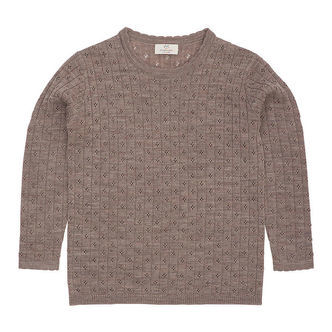 Copenhagen Colors Bluse - Uld - Strik - Pointelle - Natur