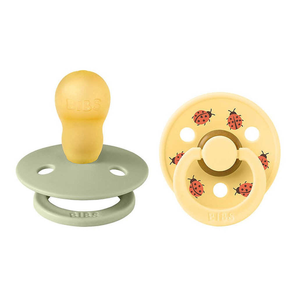 BIBS Colour Sutter - Str. 3 - 2-pak - Rund - Sage Mix