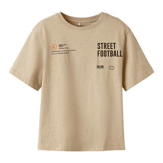 Name It T-shirt - NkmNord - Island Fossil m. Print