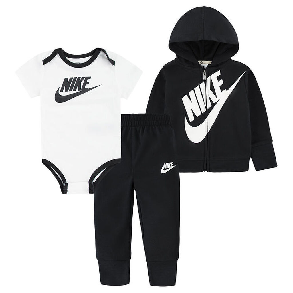 Nike Sæt - Cardigan/Sweatpants/Body k/æ - Sort