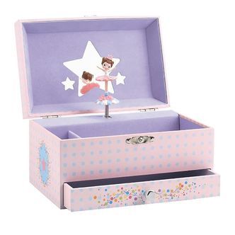 Djeco Smykkeskrin m. Musik - 18x10x13 cm - Ballerina