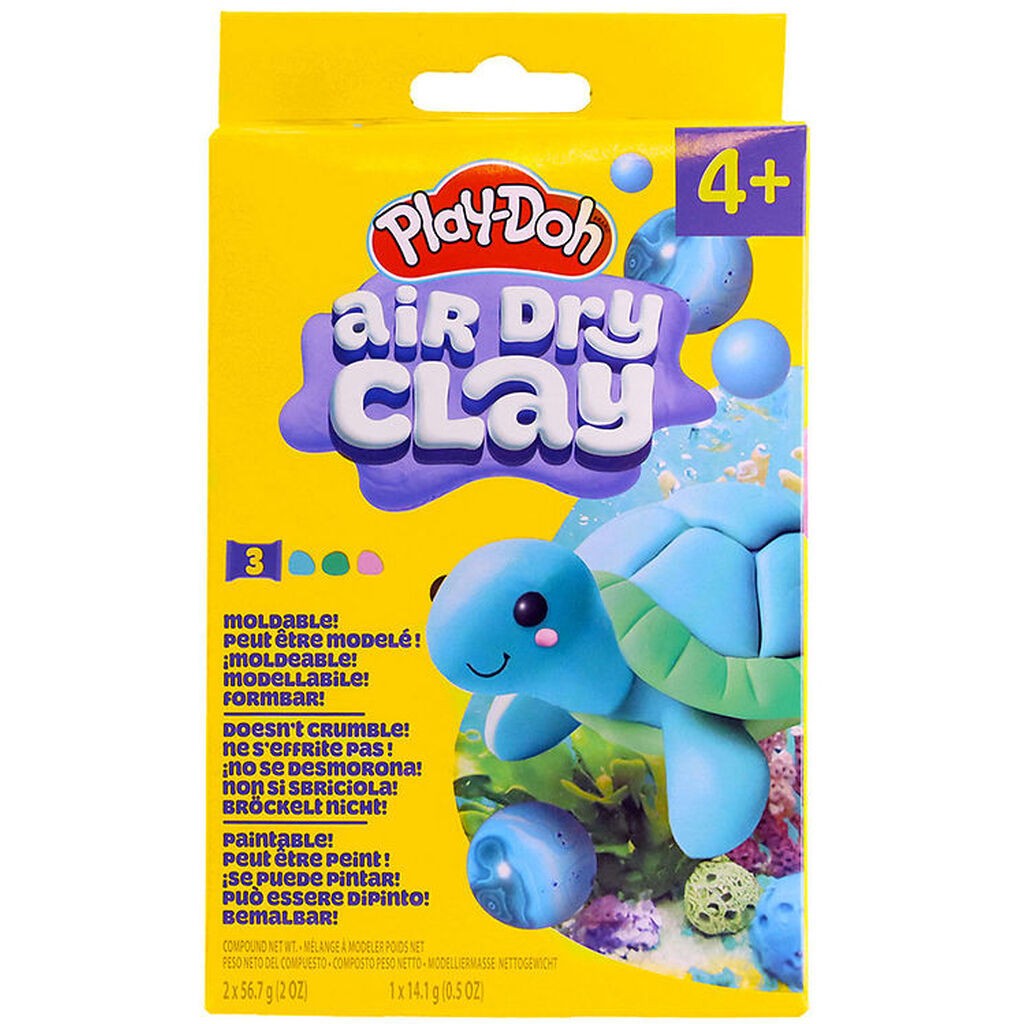 Play-Doh Modellervoks - Air Dry Clay - Skildpadde