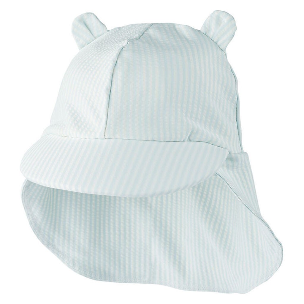 Liewood Badehat - Senia - UV40+ - Stripe Pure Sky/Creme De La Cr