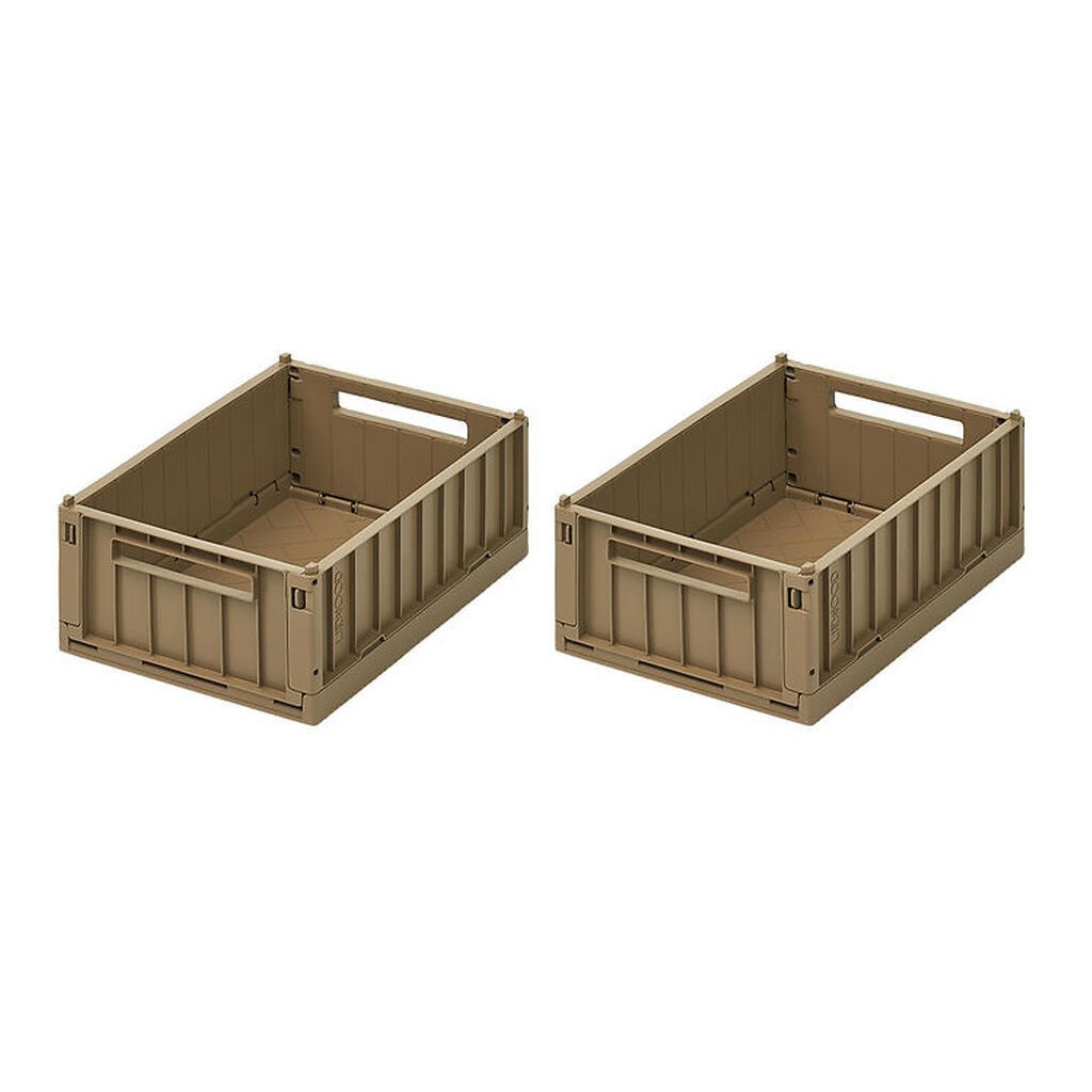 Liewood Foldekasser - 25x18x9,5 cm - Small - 2-pak - Oat