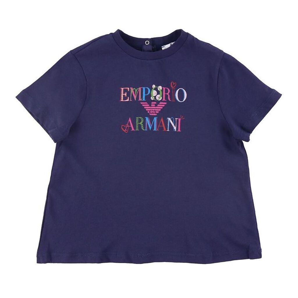 Emporio Armani T-shirt - Blu Mora m. Print