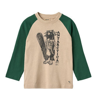 Wheat Bluse - Rolf - Kale m. Pingvin