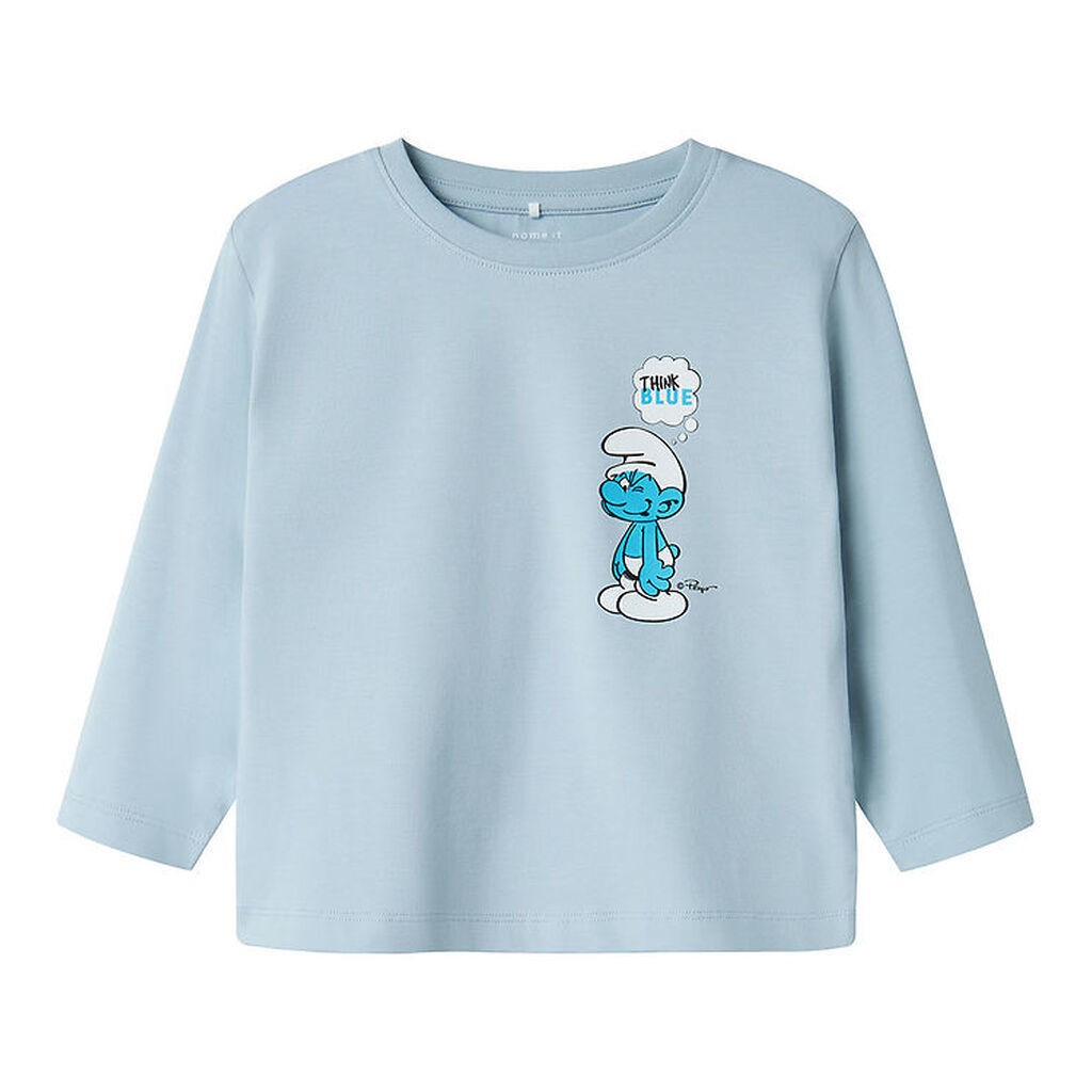 Name It Bluse - NmmFys - Celestial Blue m. Smølf