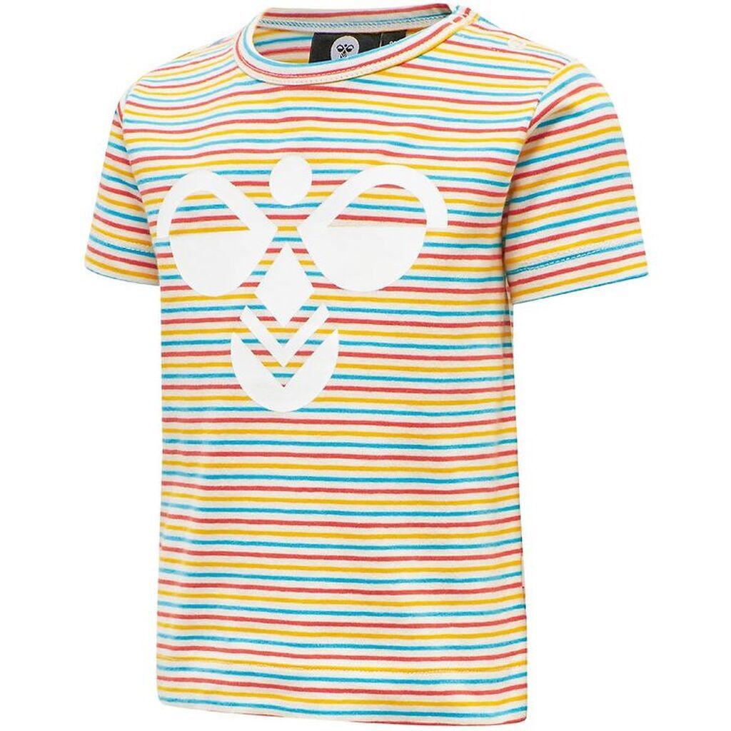 Hummel T-shirt - hmlAlex - Hvid m. Striber