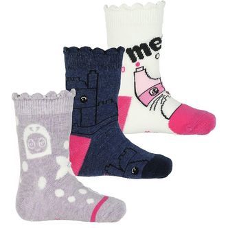 LEGOÂ® Wear Strømper - 3-pak - Navy/Creme/Lavendel