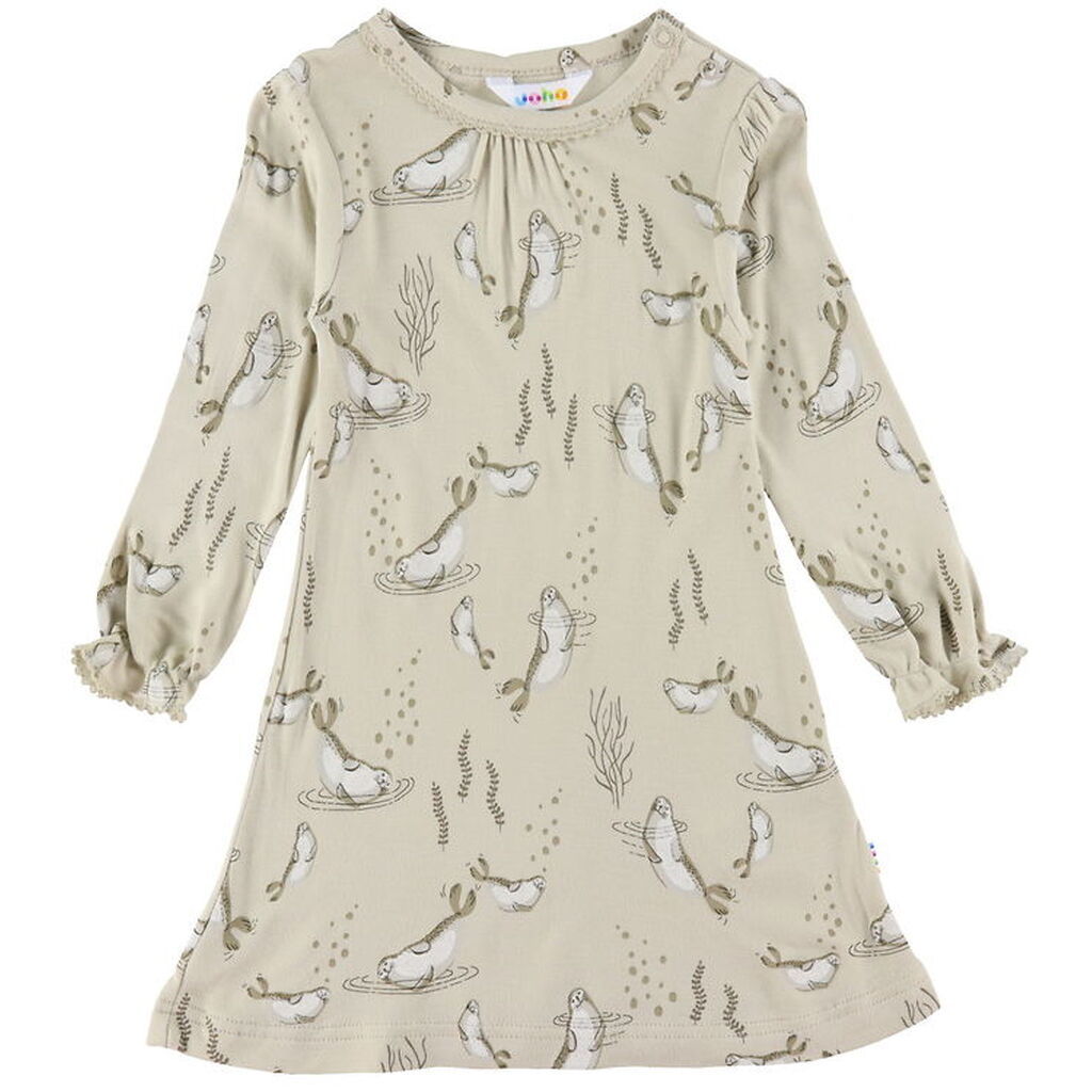 Joha Kjole - Bambus - Beige Aop