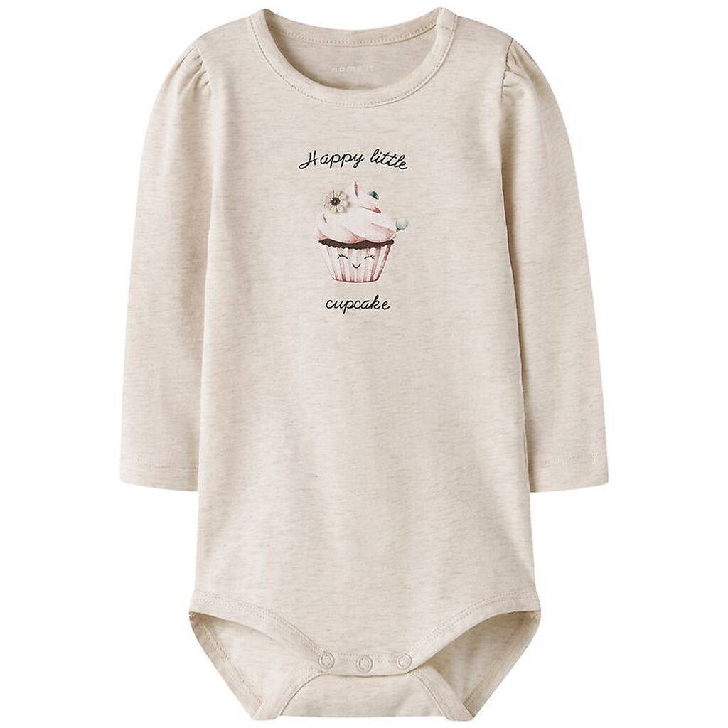 Name It Body l/æ - NbfNucake - Peyote Melange m. Print