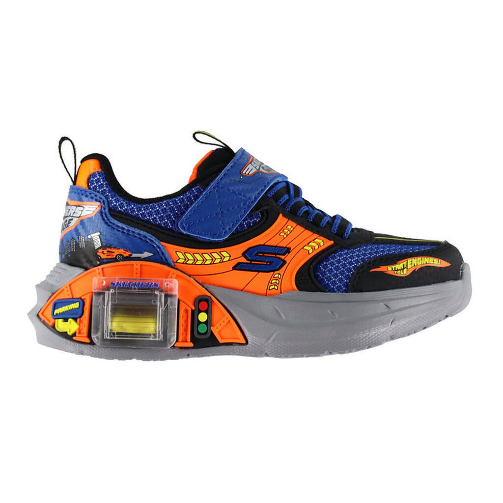 Skechers Sko - Garage - Blk/Blu/Orange