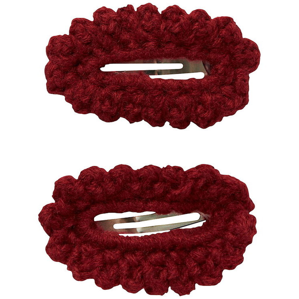 Lil Atelier Hårspænder - 2-pak - NmfFacc - Red Dahlia