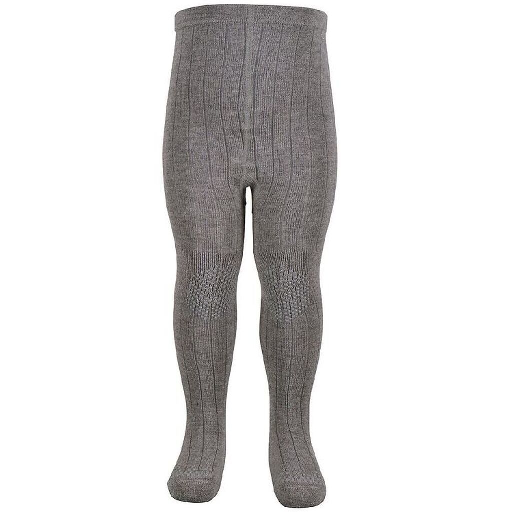 Melton Strømpebukser - ABS - Bambus/Uld - Gråmeleret