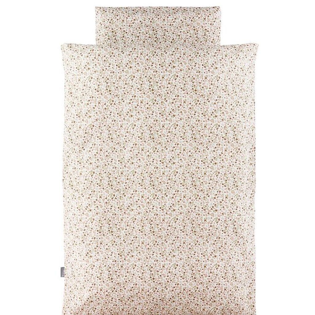 Nørgaard Madsens Sengetøj - Voksen - Rød/Brun m. Blomster