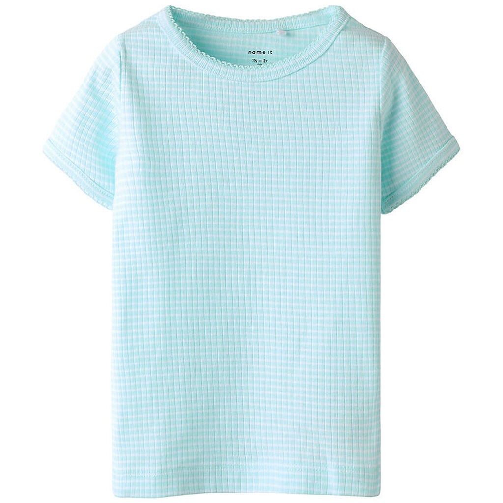 Name It T-shirt - Rib - NmfFiaktie - Blue Light