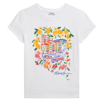 Polo Ralph Lauren T-shirt - Hvid m. Print