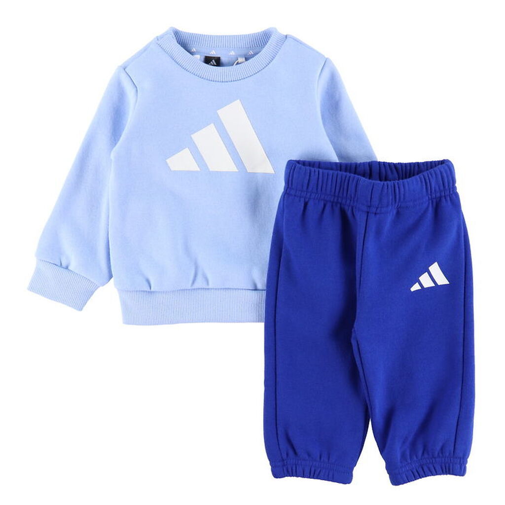 adidas Performance Sweatsæt - I BL FL JOG 240 - GLOBLU/HVID