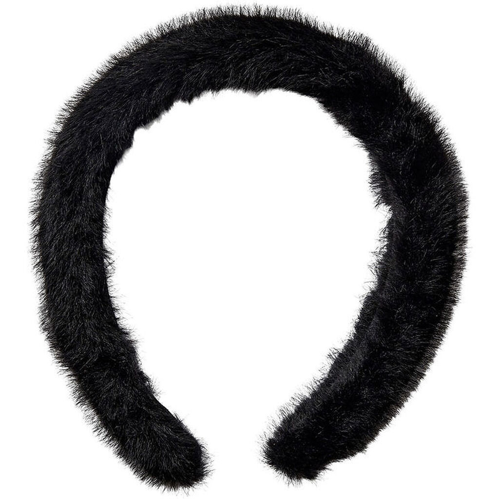 Sofie Schnoor Hårbøjle - Imiteret Pels - Chlosy - Sort