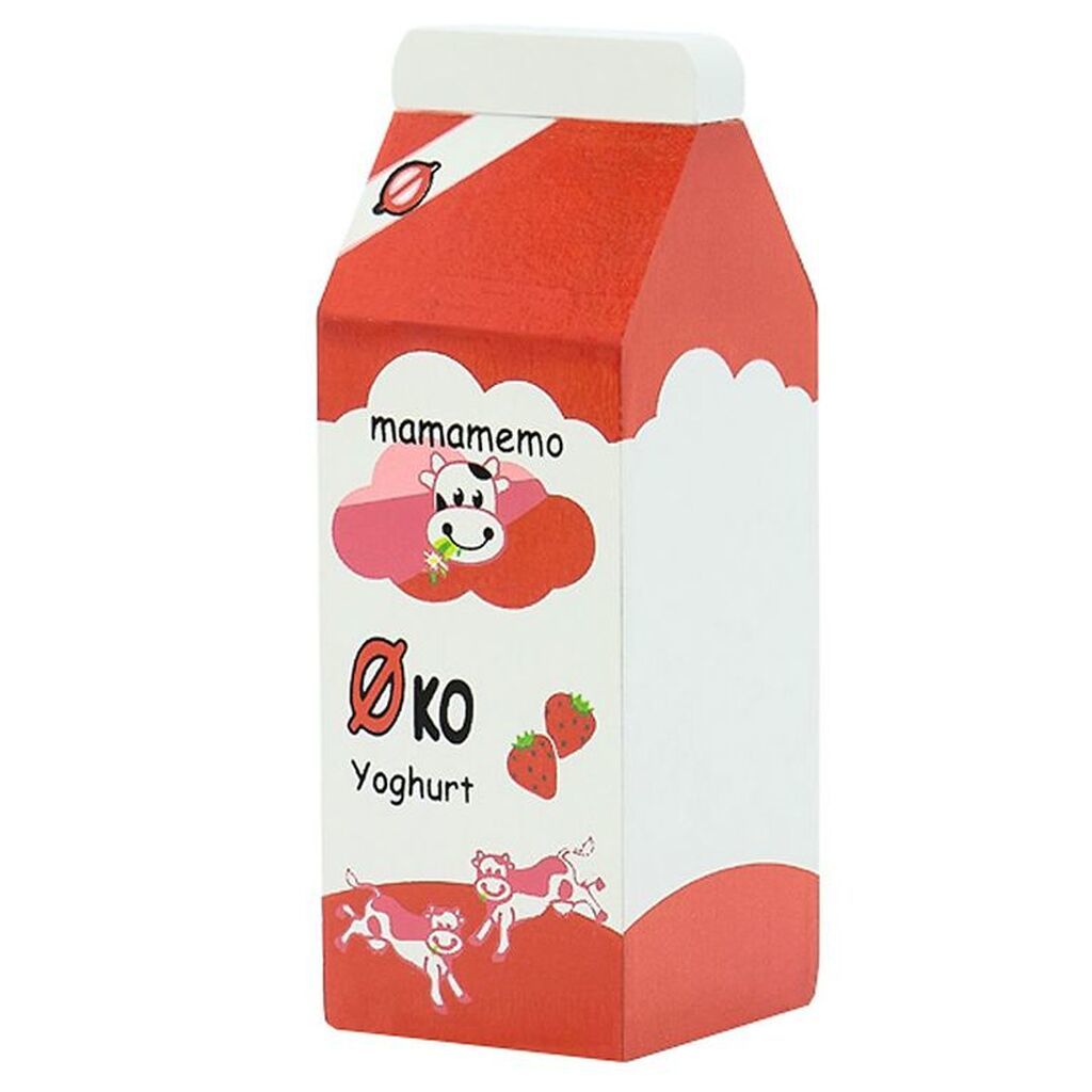 MaMaMeMo Legemad - Træ - Ø-Ko Jordbæryoghurt