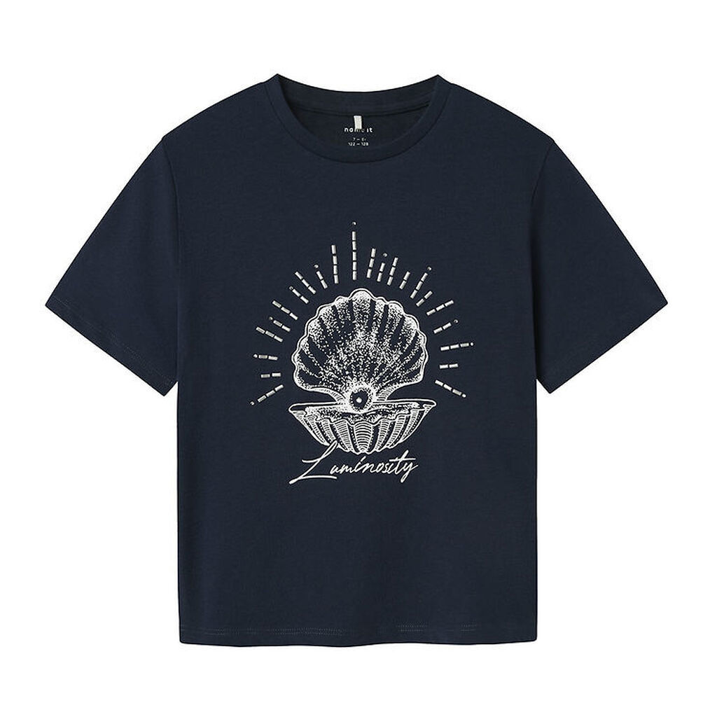 Name It T-shirt - NkfFlimse - Navy Blazer m. Muslingeskal