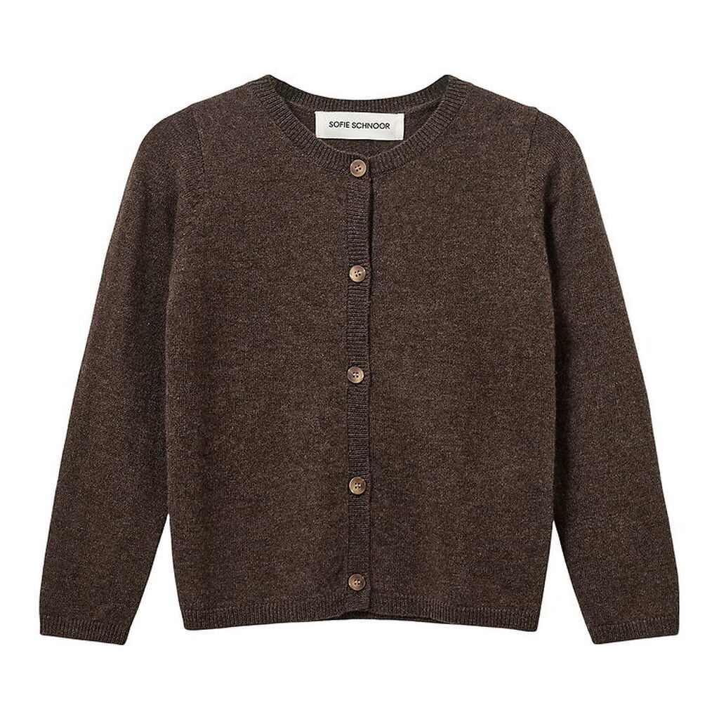 Sofie Schnoor Cardigan - Strik - Uld - Cisse - Brown Fudge