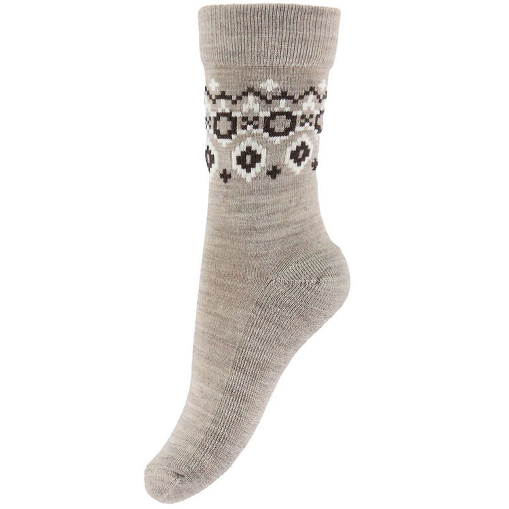 MP Strømper - Uld - Long - Torshavn - Lysebrunmeleret