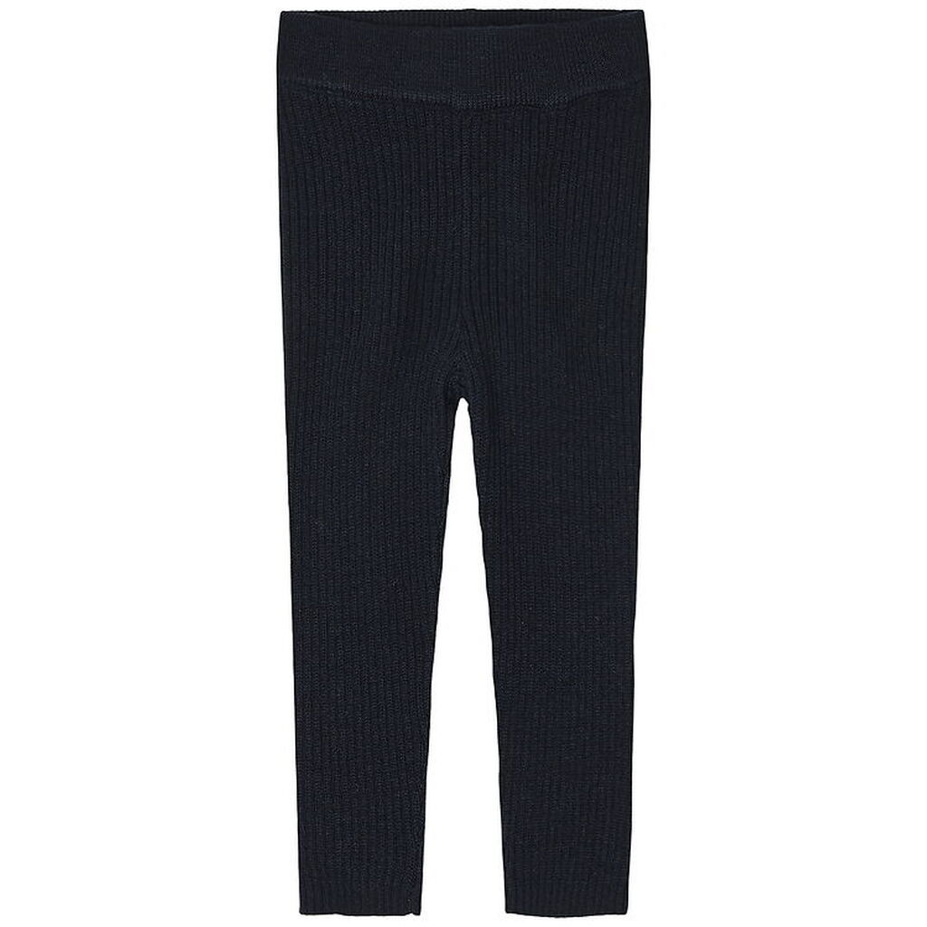 FUB Leggings - Rib - Strik - Uld - Dark Navy