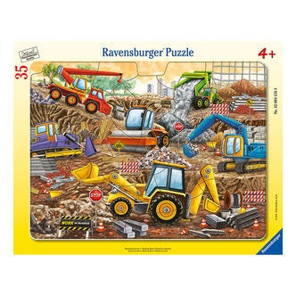 Ravensburger Puslespil - 35 Brikker - Working Hard