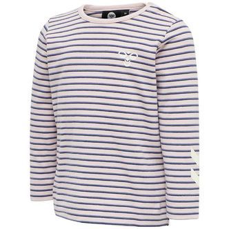 Hummel Bluse - HMLKoral - Lyserød/Lillastribet