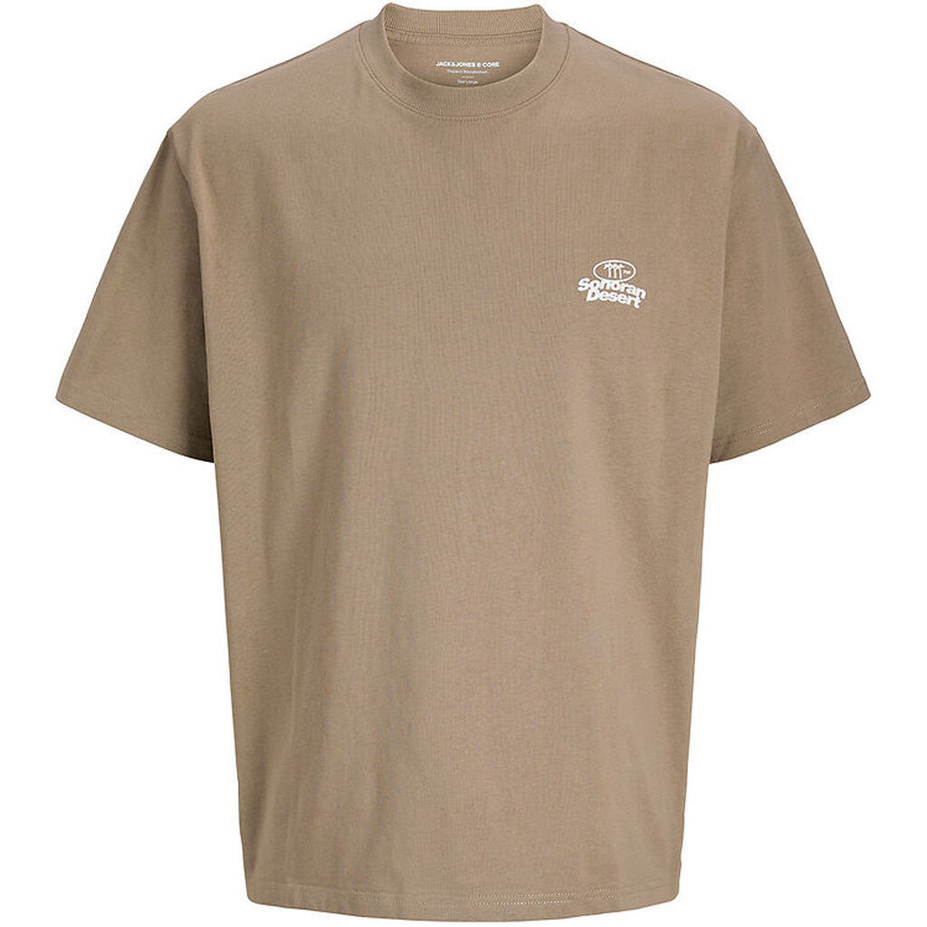 Jack & Jones T-shirt - JcoRetreat Typographic - Desert Taupe