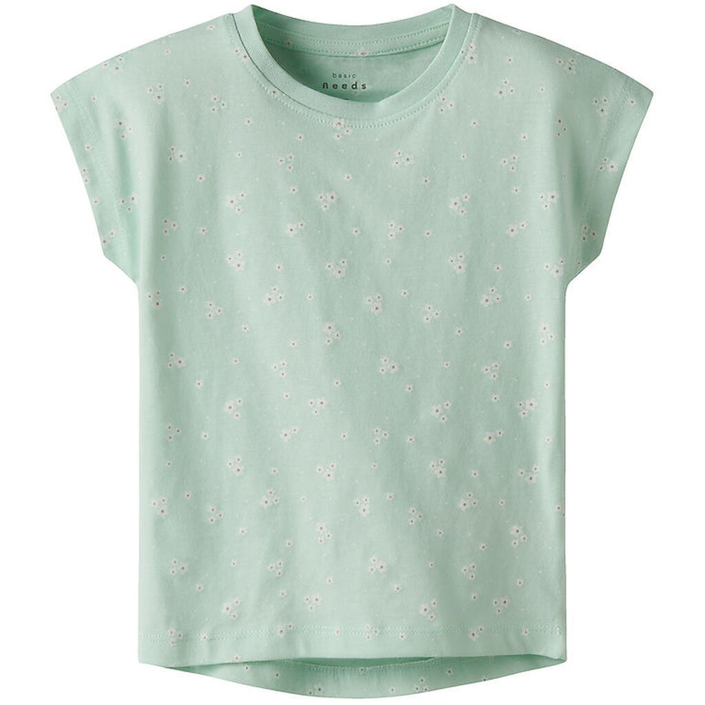 Name It T-shirt - NmfVigga - Honeydew/Flower