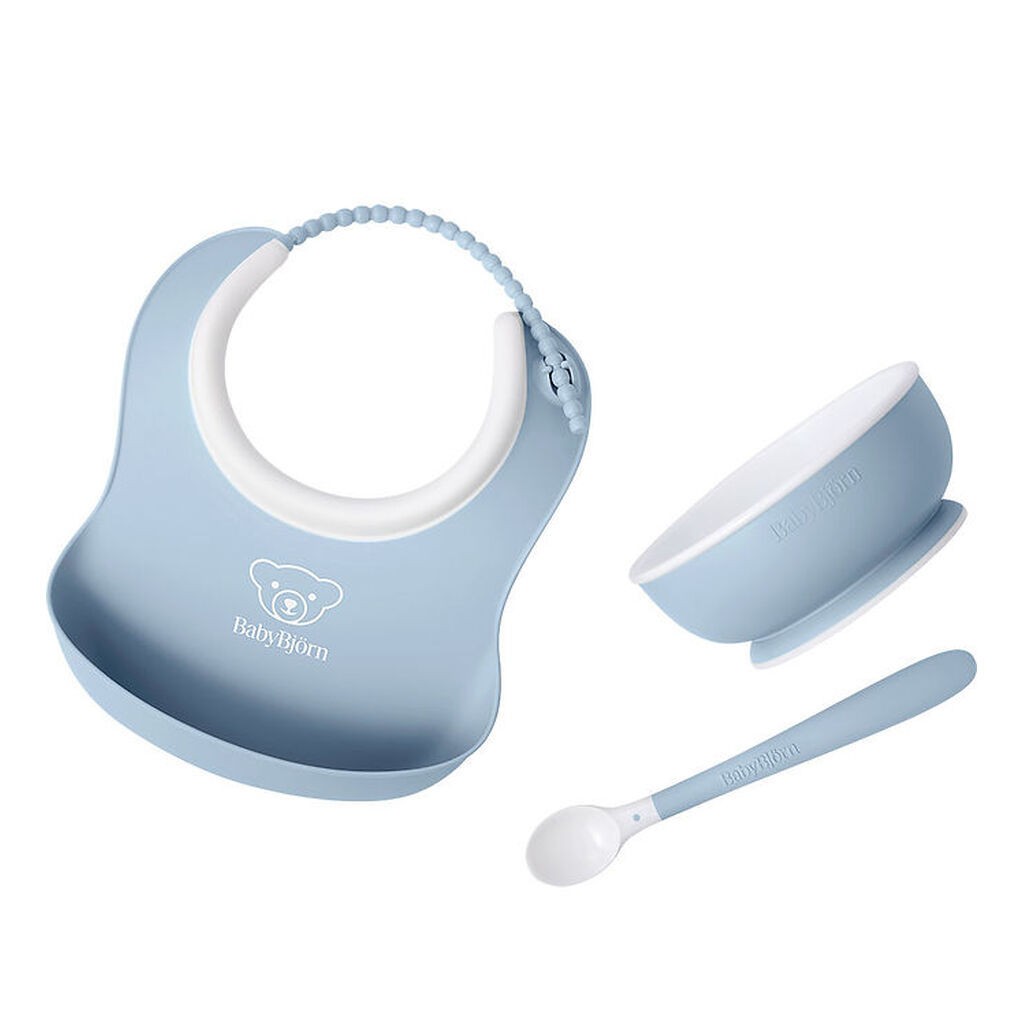 BabyBjörn Spisesæt - 3 Dele - Pastelblå