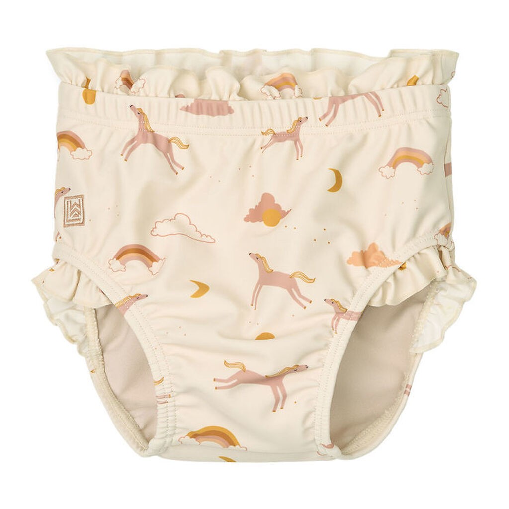 Liewood blebadebukser - Manilla - Dream/Ecru