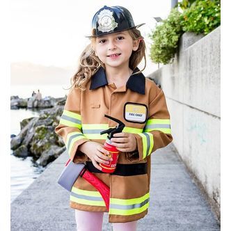 Great Pretenders Udklædning - Brandmand - Brun