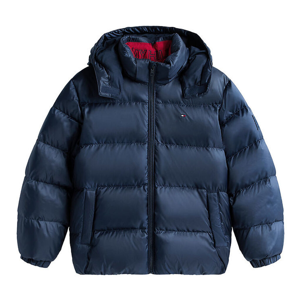 Tommy Hilfiger Dunjakke - Essential Down - Dark Night Navy