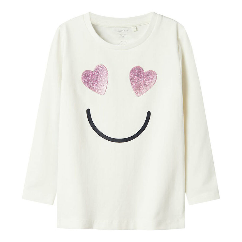 Name It Bluse - NmfShine - Cloud Dancer