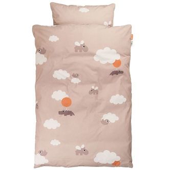 Done by Deer Sengetøj - Baby - Happy Clouds - Powder