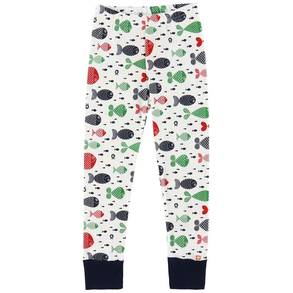 Katvig Leggins - Hvid m. Fisk