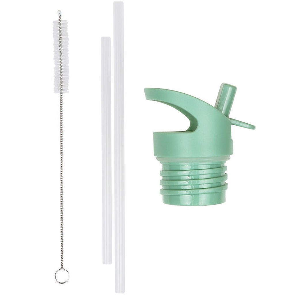 A Little Lovely Company Drikkedunk Sæt - Låg/Sugerør/Børste - Fo