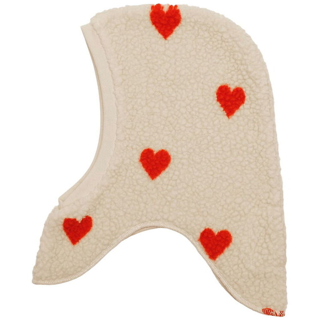 Flöss Elefanthue - 1-lags - Fleece - Simone - Soft White Heart