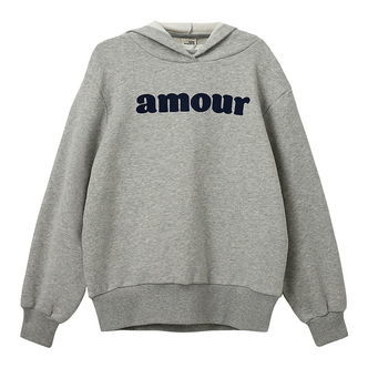 Sofie Schnoor Girls Hættetrøje - Simona - Gråmeleret m. Print