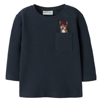 Name It Bluse - Rib - NmmRofus - Navy Blazer