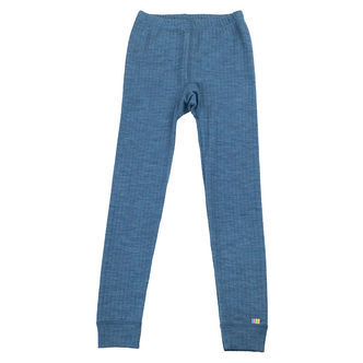 Joha Leggings - Uld - Denim Blue