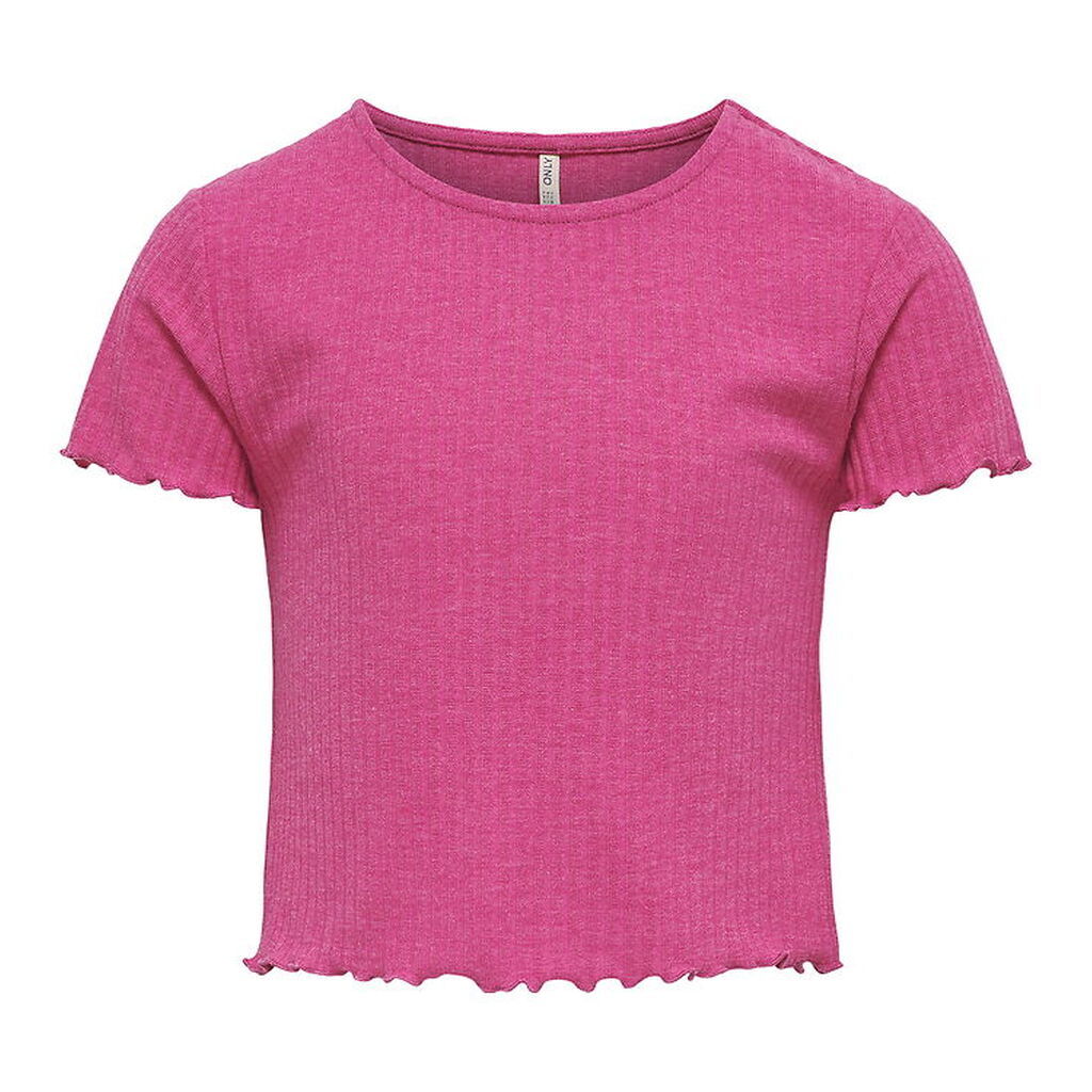 Kids Only T-shirt - Rib - Noos - KogNella - Raspberry Rose