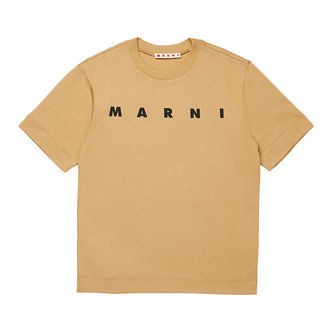 Marni T-shirt - Cardboard Beige m. Sort