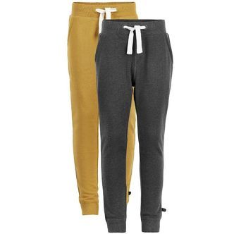 Minymo Sweatpants - 2-pak - Karrygul/Koksgrå