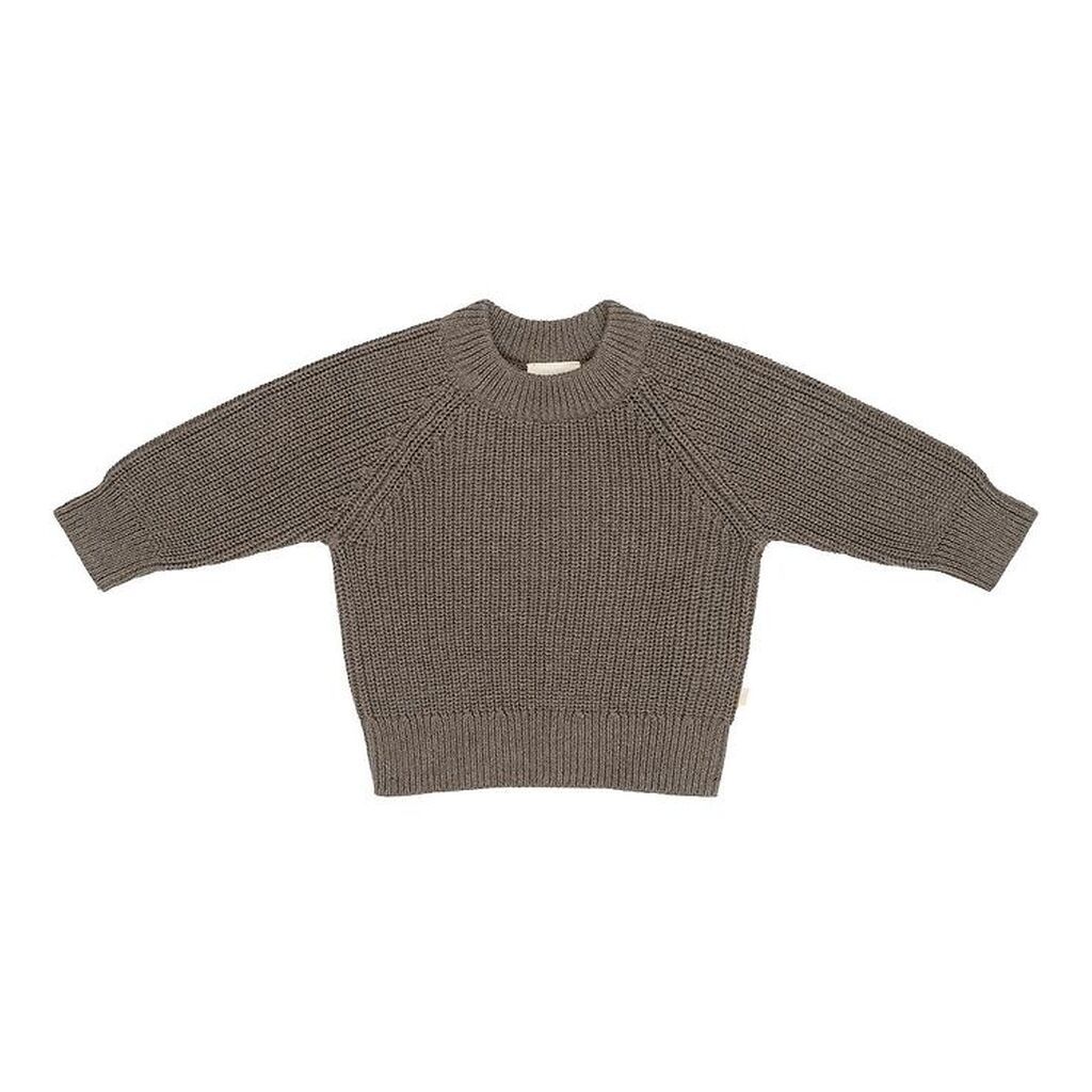 That's Mine Bluse - Flo Sweater - Earth Brown Melange