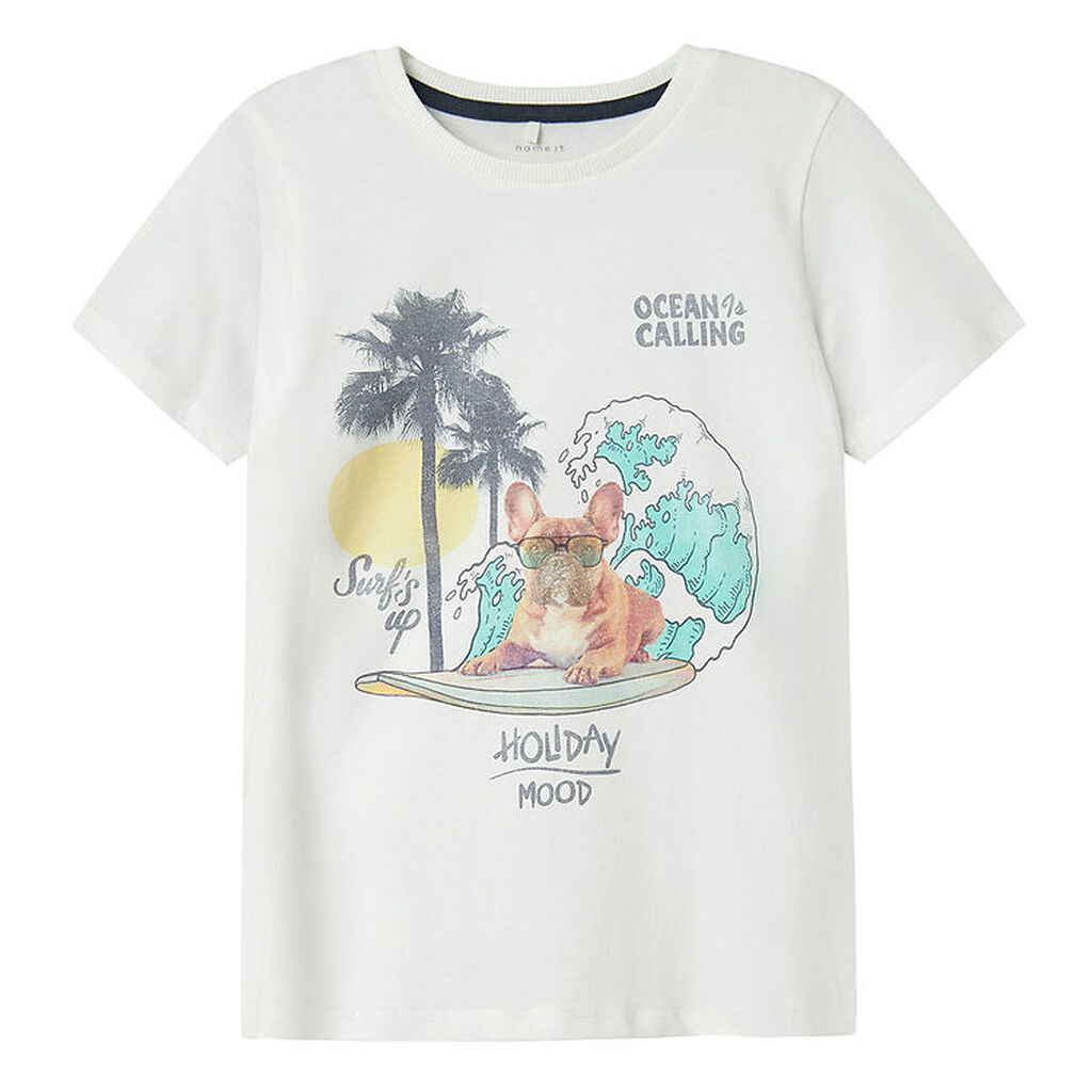 Name It T-shirt - NkmJass - Bright White m. Print